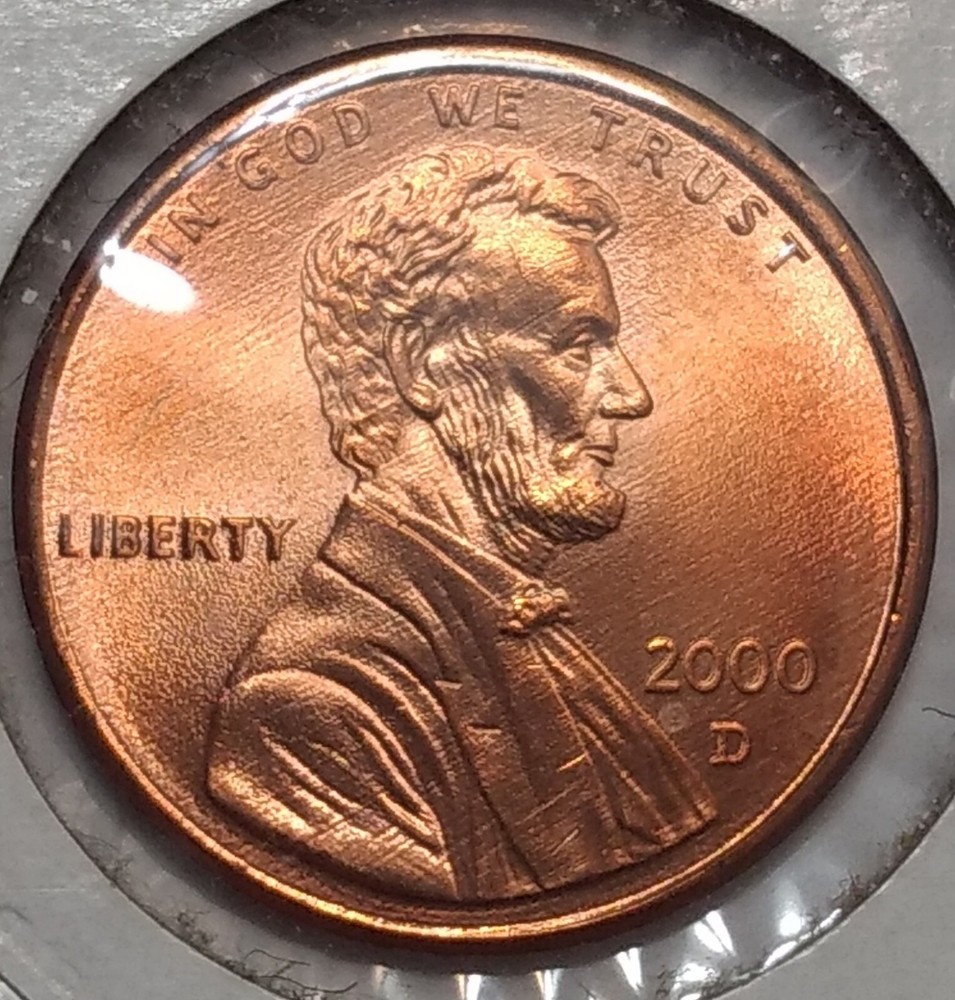 2000-D Gem Mint State Lincoln Cent ~ RB