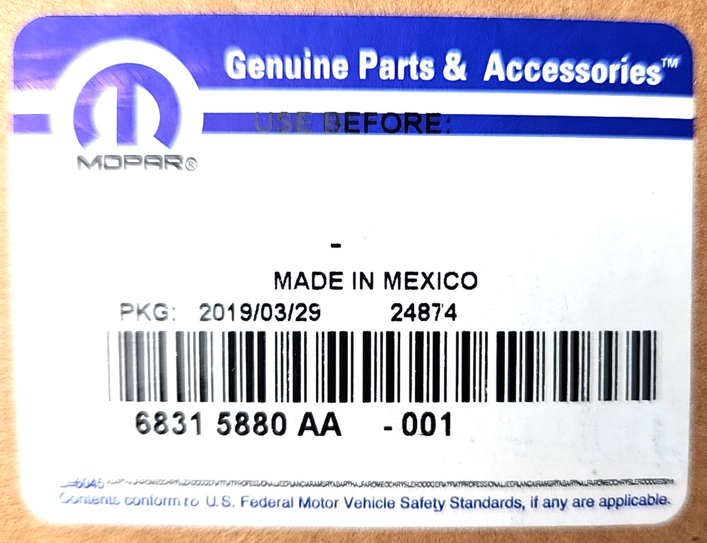 New OEM Mopar Transmission Control Module 68315880AA