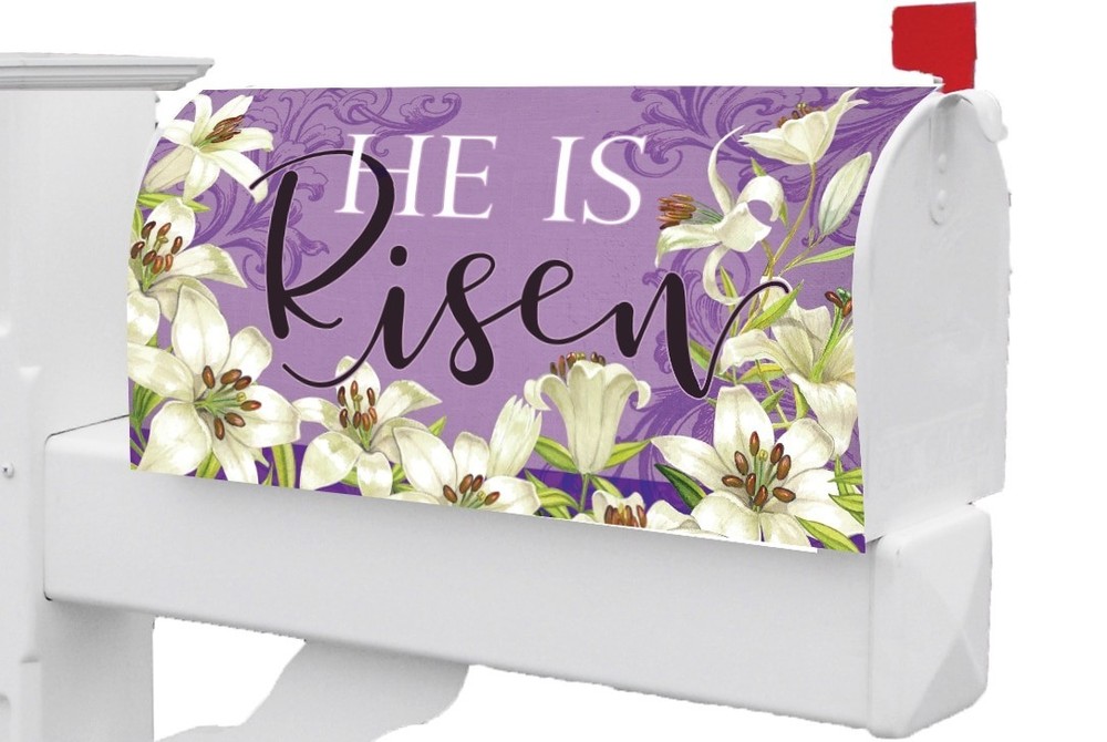 Easter Lilies Mailbox Makeover Cover Standard Size