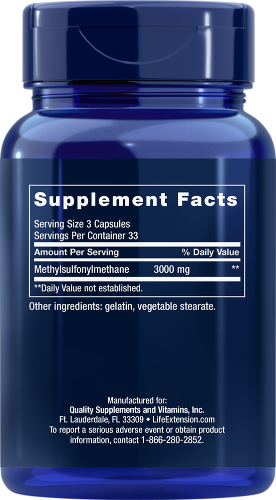 Life Extension MSM 1000 mg 100 Caps