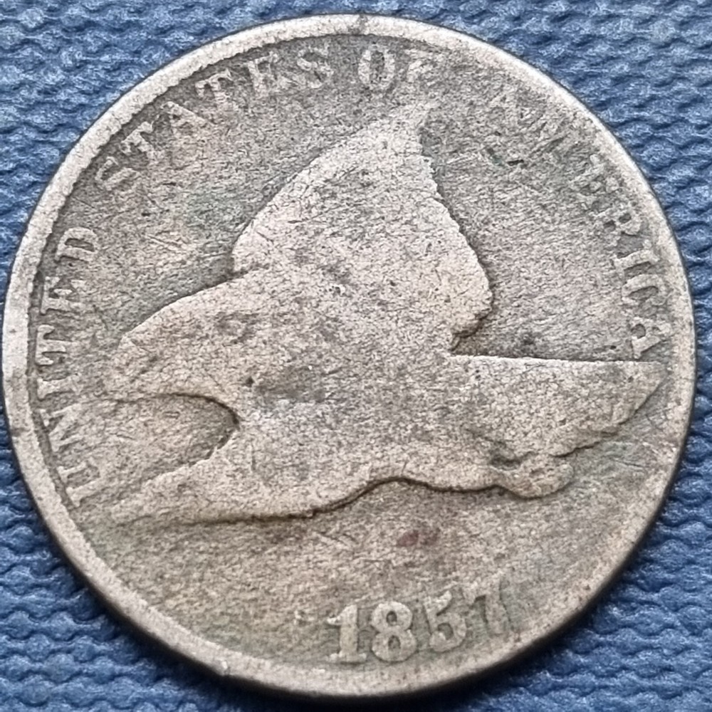 1857 Flying Eagle Cent 1c Circulated #76918