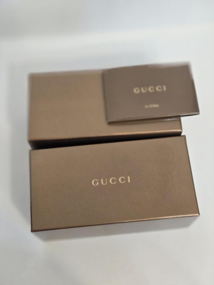Gucci Broun Box & Certificate ONLY 3.5"x3"x 7"