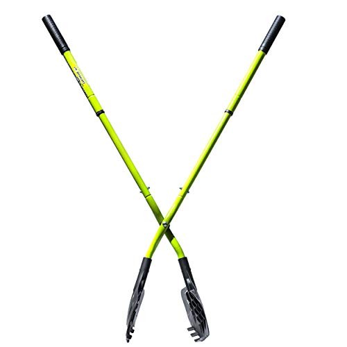 EARTHWISE 50002 GATOR GRABBER TELESCOPING LEAF CLEAN-UP TOOL - GREEN/BLACK