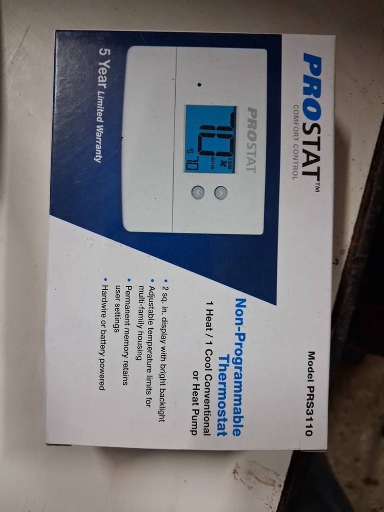 Prostat Non-Progammable Thermostat PRS3210. 1127
