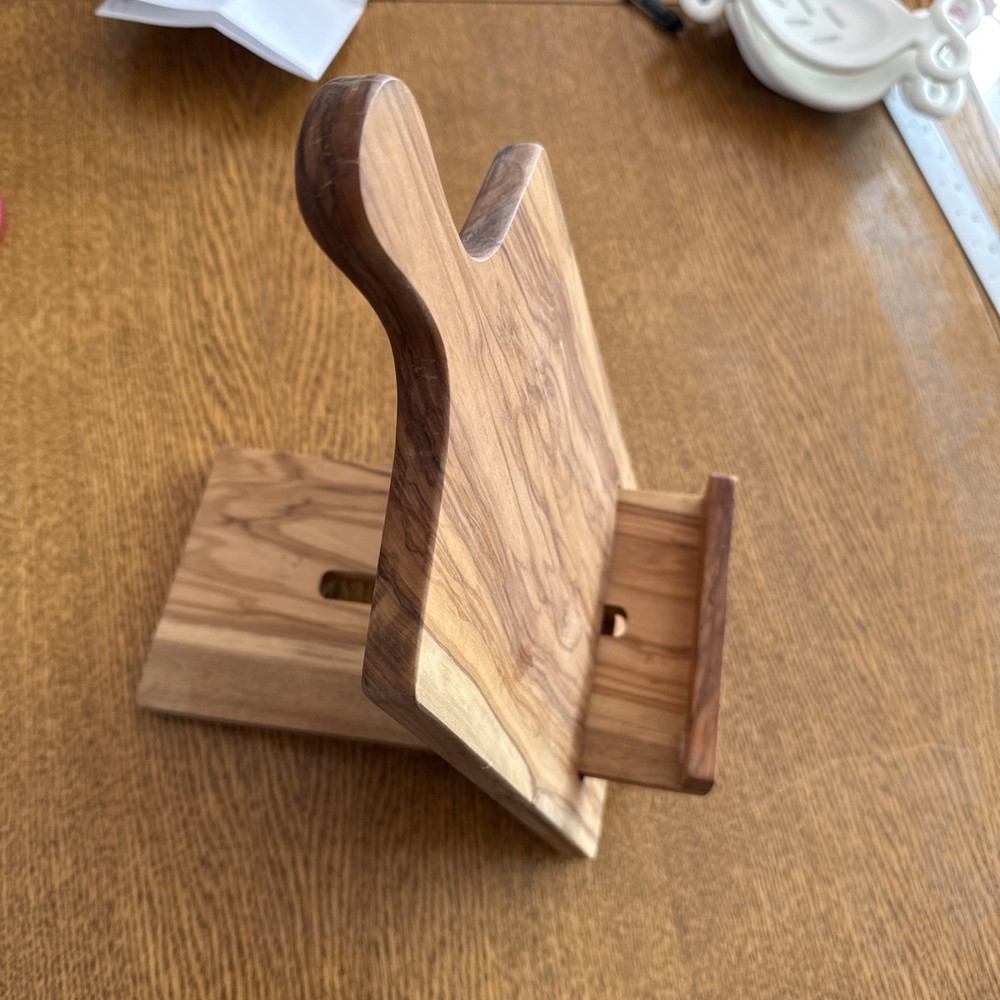 Olive Wood Cook Book Holder
