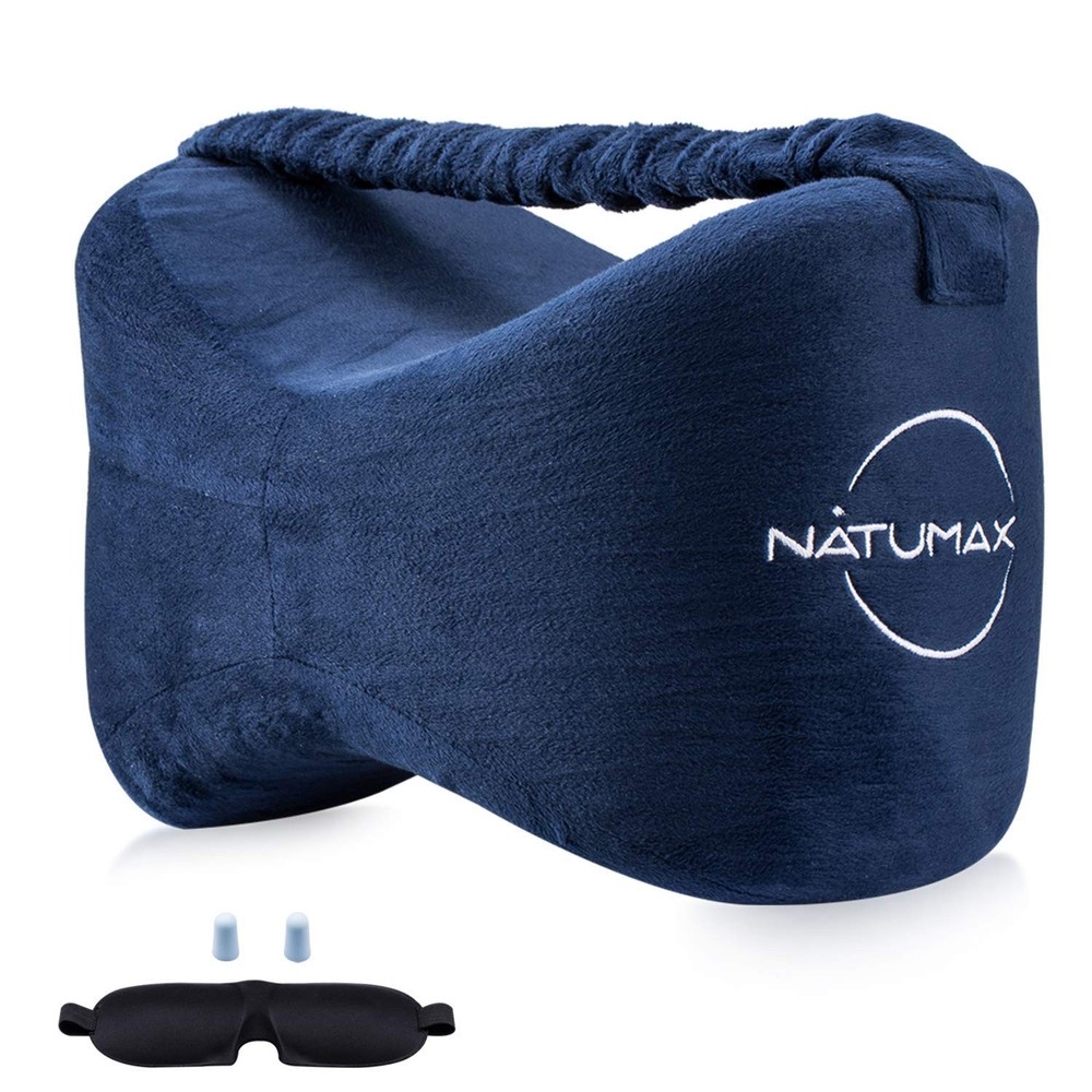 Sciatica Relief Pillow, Knee Support For Better Sleep, Blue
