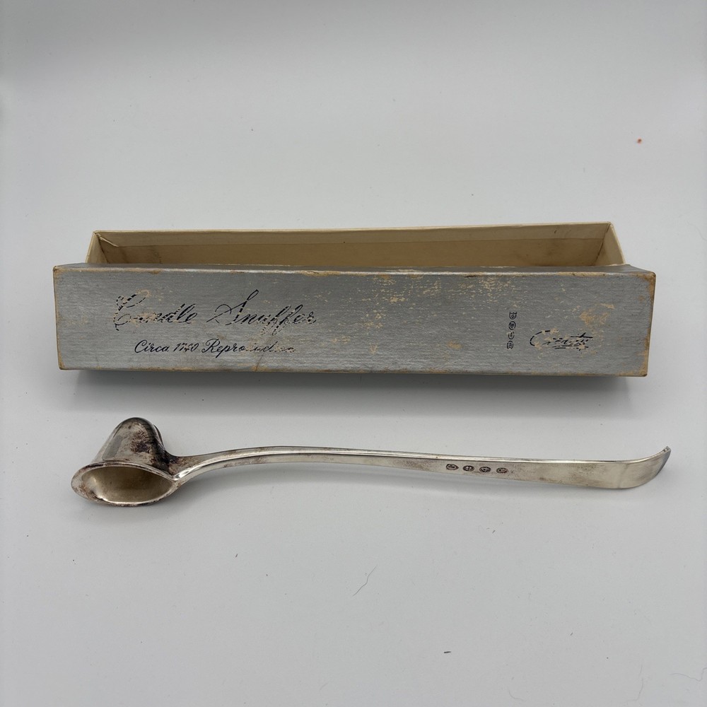 Vintage Silverplate Gerity Candle Snuffer 10"