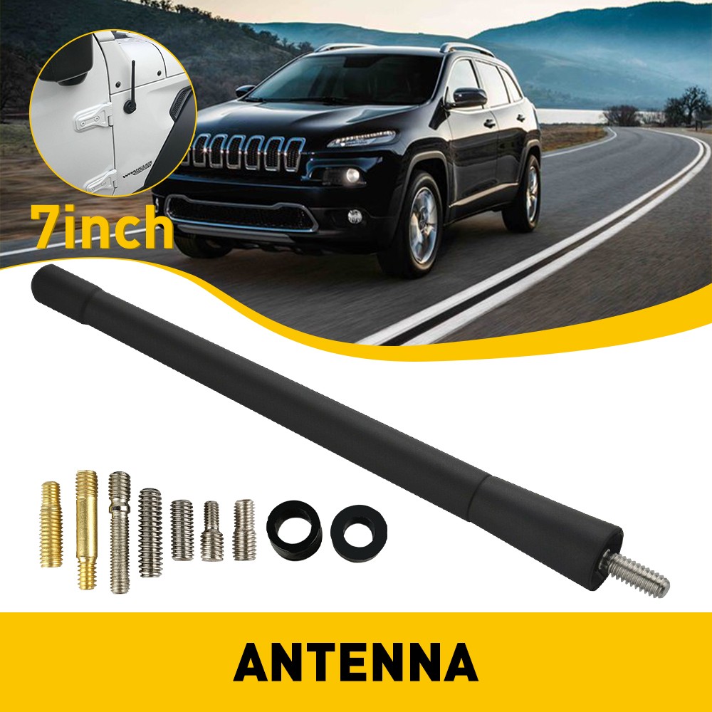 7" Universal Vehicle Antenna AM FM Roof Mount Car Radio Rubber Antenna Mast