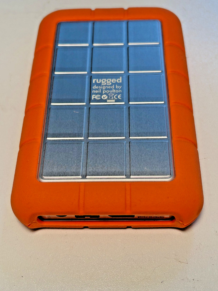 Lacie Rugged Portable External Hard Drive Orange