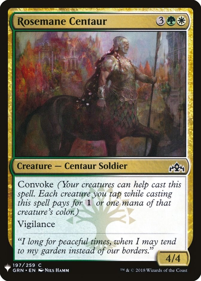 Rosemane Centaur The List Reprints 197 MTG LP
