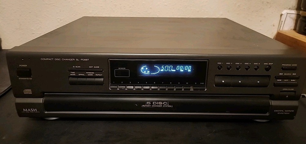 Technics SL-PD887 5-Disc CD Changer Player MASH Vintage TESTED