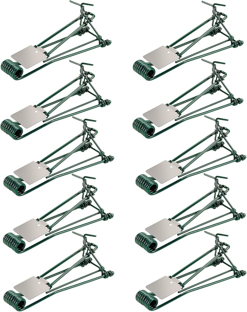 10 Pack Gopher Traps - Reusable Metal Gopher Trap, Easy Set Weather Proof Gopher