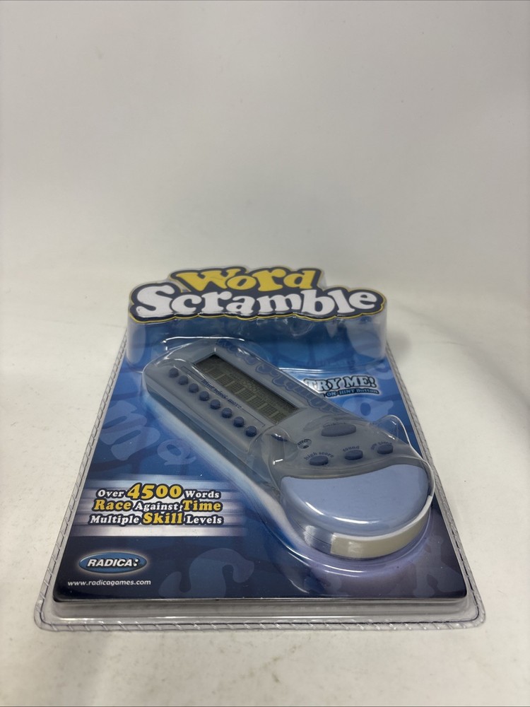 Radica Word Scramble Electronic Handheld Game 2000 New Working