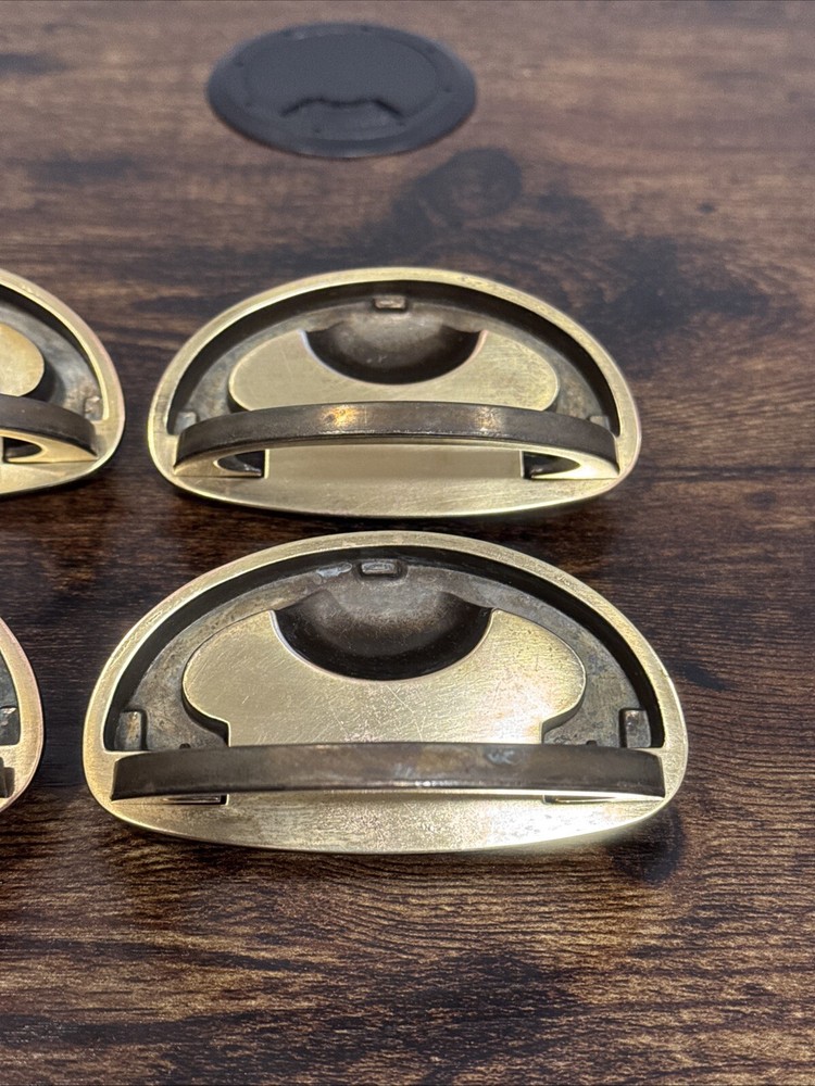 Drexel Passage Drawer Pulls 4 Handles Campaign Brass KBC N-16827 Replacement