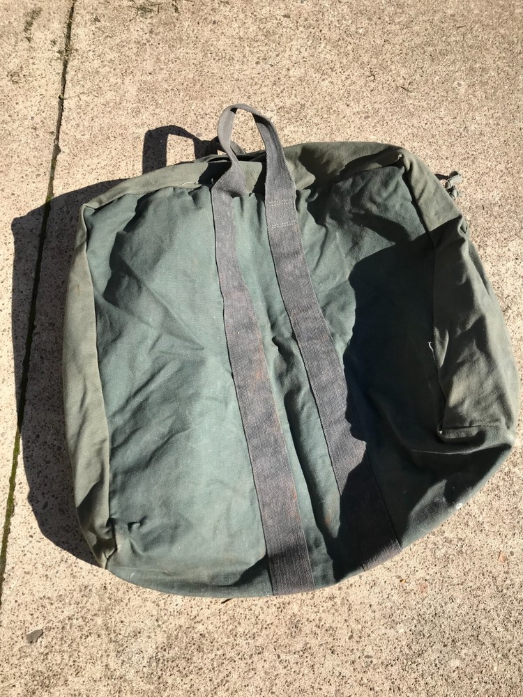 Heavy Canvas U.S. Aviator Kit Bag 1980's Dated Sec Ops Used