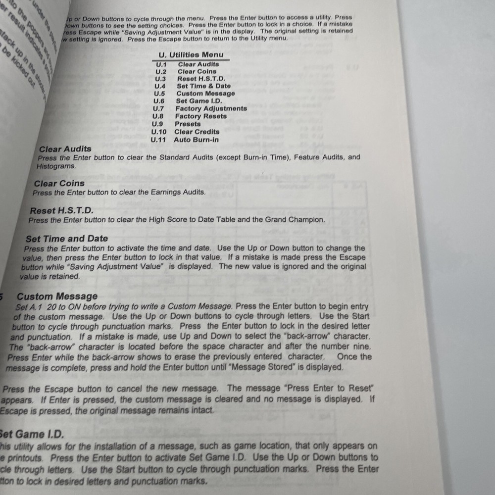 JACKBOT (WILLIAMS) OPERATIONS MANUAL - ORIGINAL