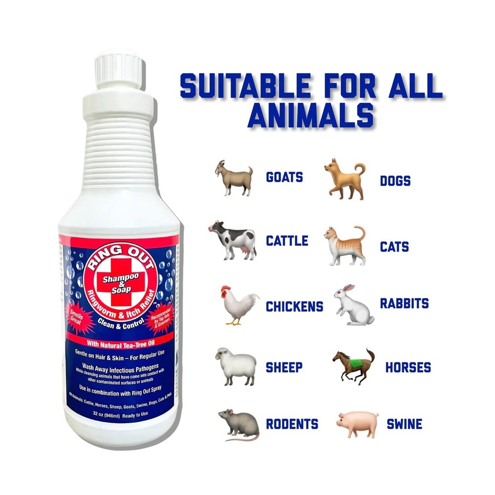 Ringworm Prevention Pack for Large and Small Animals - Control and Help Ringw...