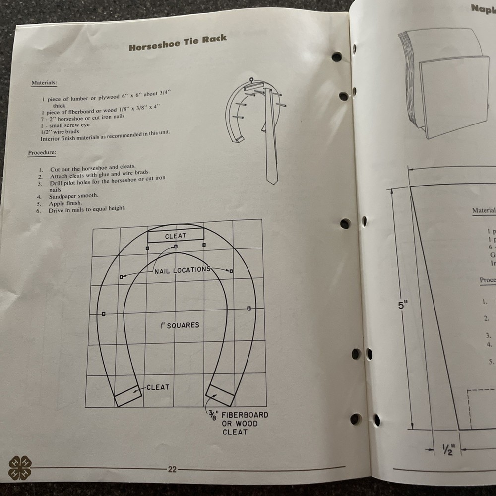 4H Adventures In Woodworking Handbook Unit 1