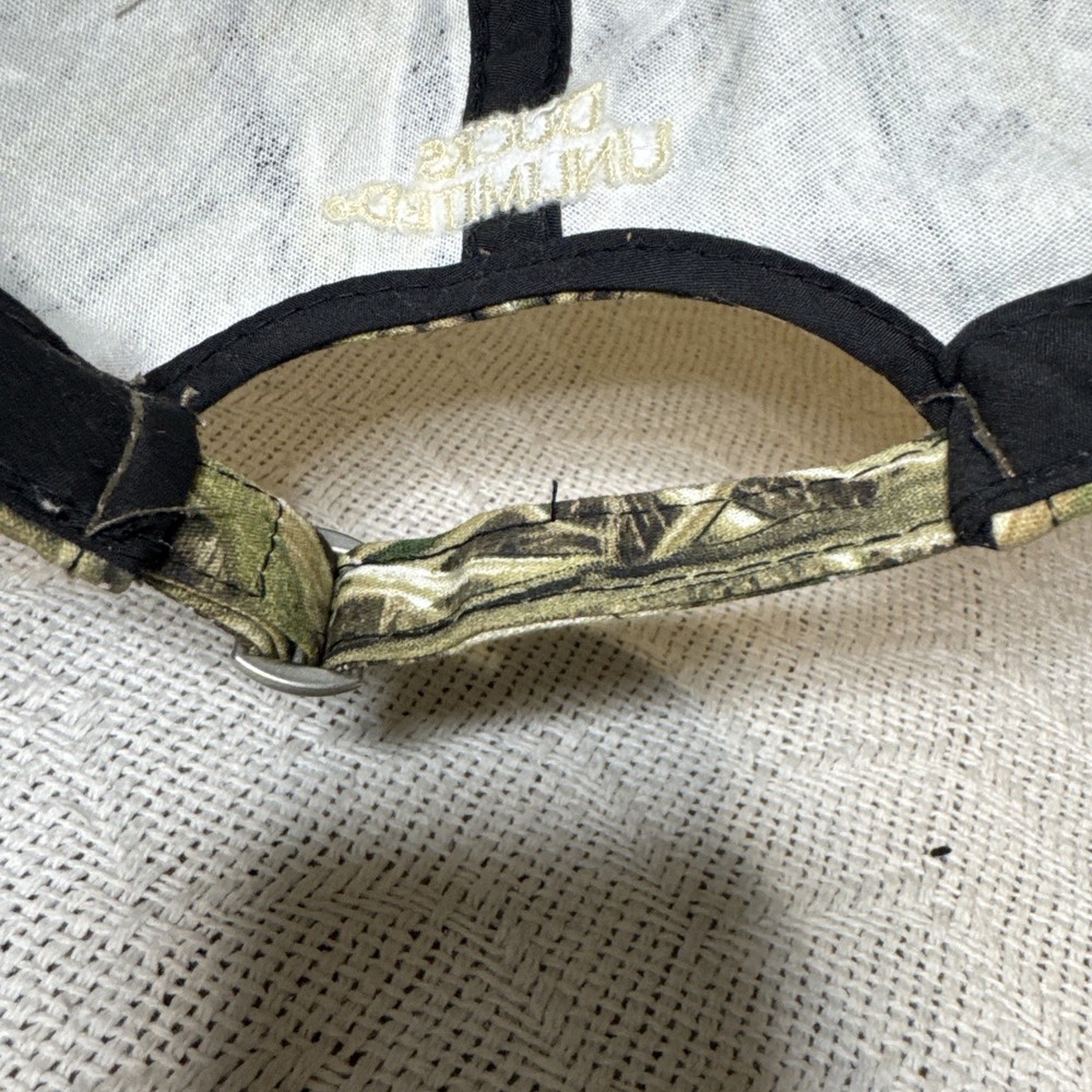 Ducks Unlimited Mossy Oak Shadow Grass Camo Adjustable Strapback Cap Hat NEW NWT