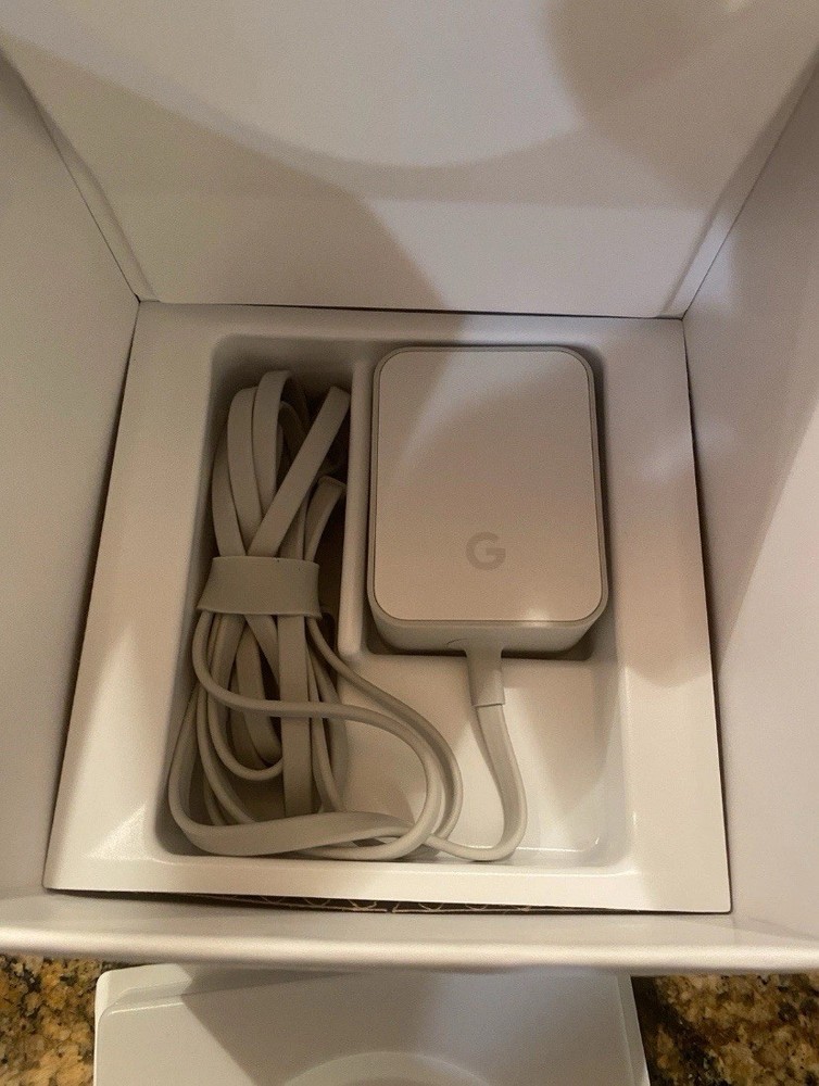 Google Home Voice-Activated Smart Speaker With Box White Google Assistant