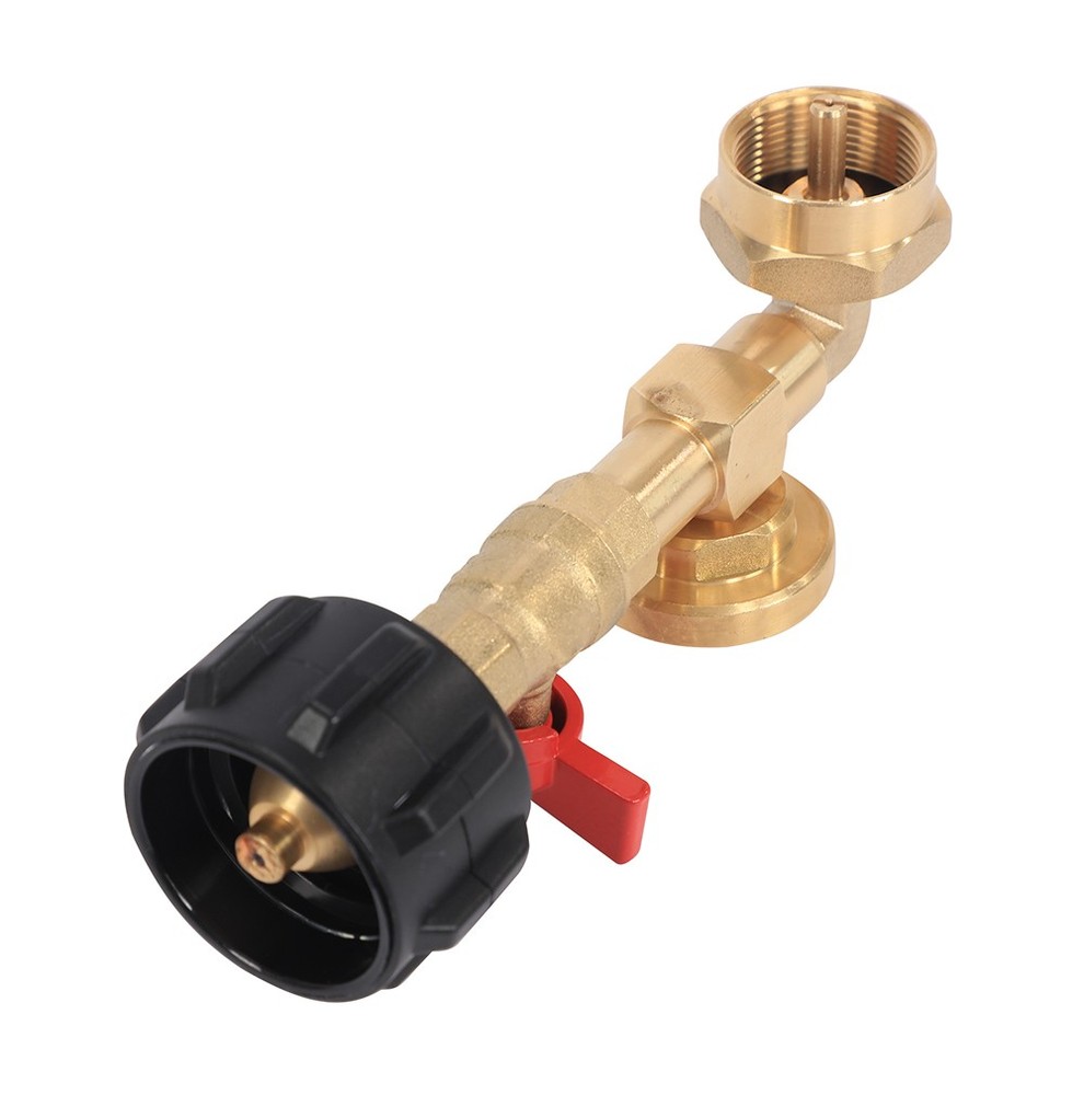 Adapter for Propane Refill from Bulk Tank to Small Cylinders
