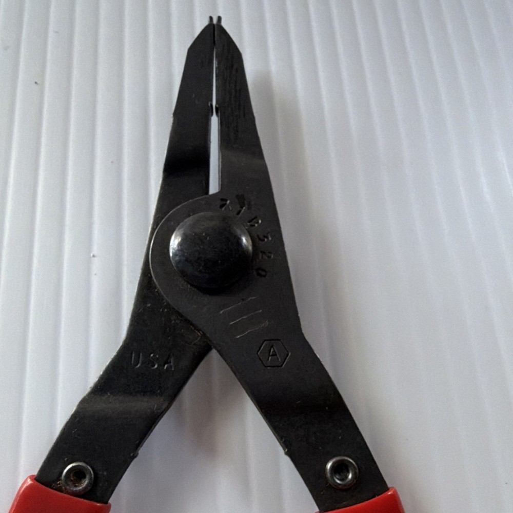 Jensen Tools 05320 Snap Ring Pliers for External Retaining Rings Red Handle
