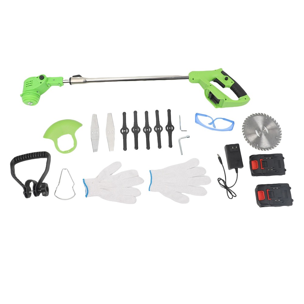 Cordless String Trimmer Brushless Electric Grass Cutter with Telescopic Handle