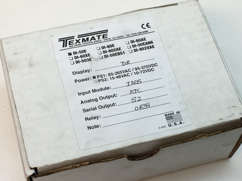 Texmate DI-50E Digital Panel Meter 0-5AAC, 0-100.00 Display
