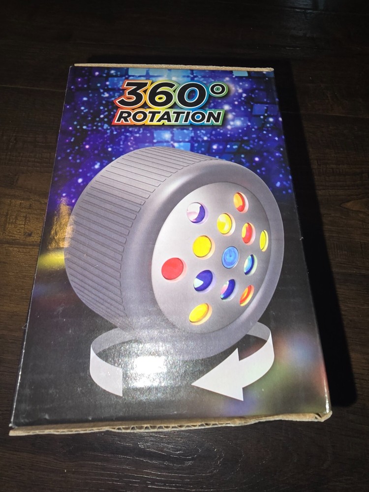 Remote Control Spin and Roll Disco Light Effect Party 360 Rotation Colorful