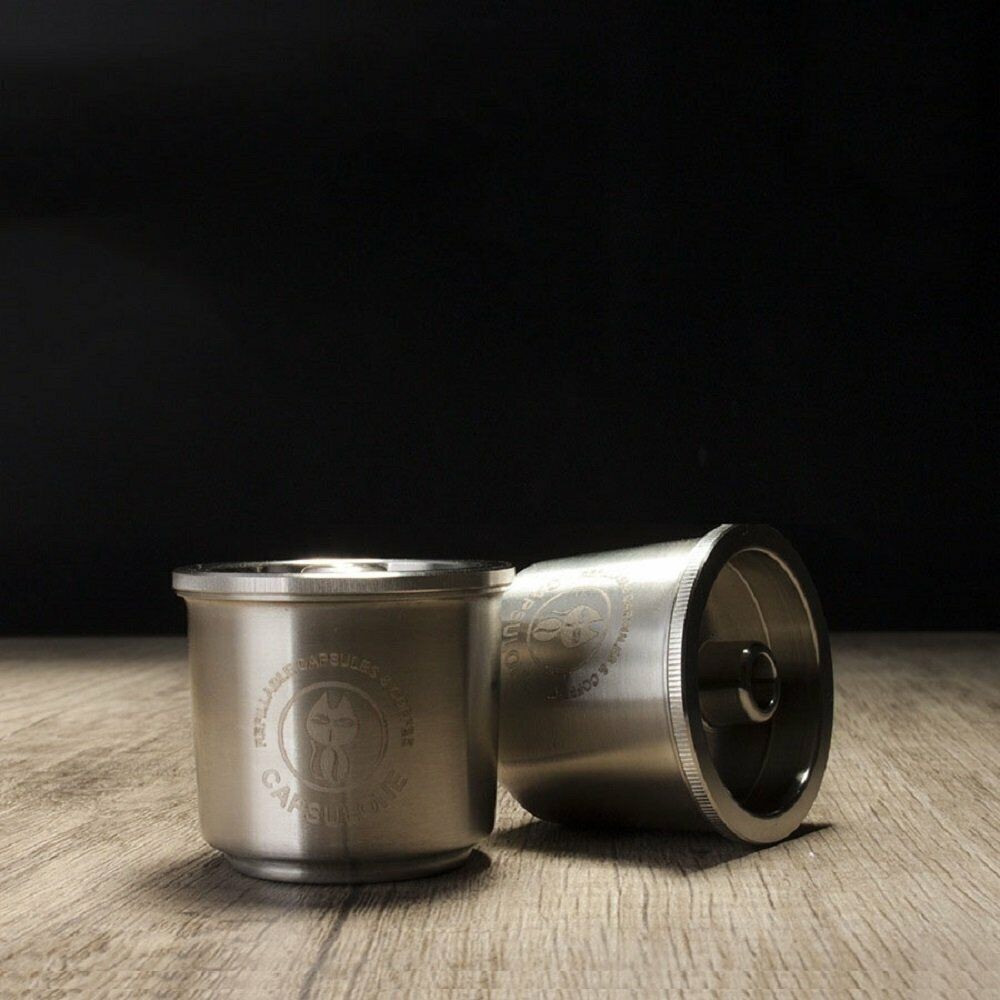 Stainless Steel Reusable Capsule Shell Refill Cup Pods For Illy Coffee Maker US