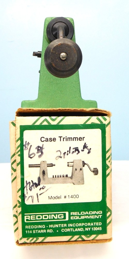 Redding Model 1400 Case Trimmer Kit with Extras
