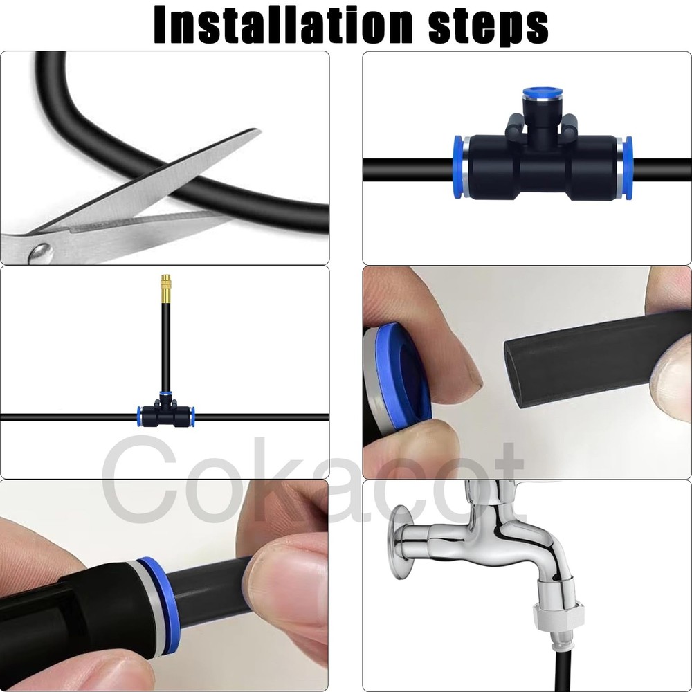 Drip Irrigation System Kit - 49.21Ft 360° Bendable Automatic Garden Watering