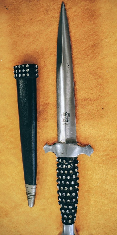 Hirschkrone, Solingen Germany, Presentation Dagger, Rhinestone Encrusted Handle