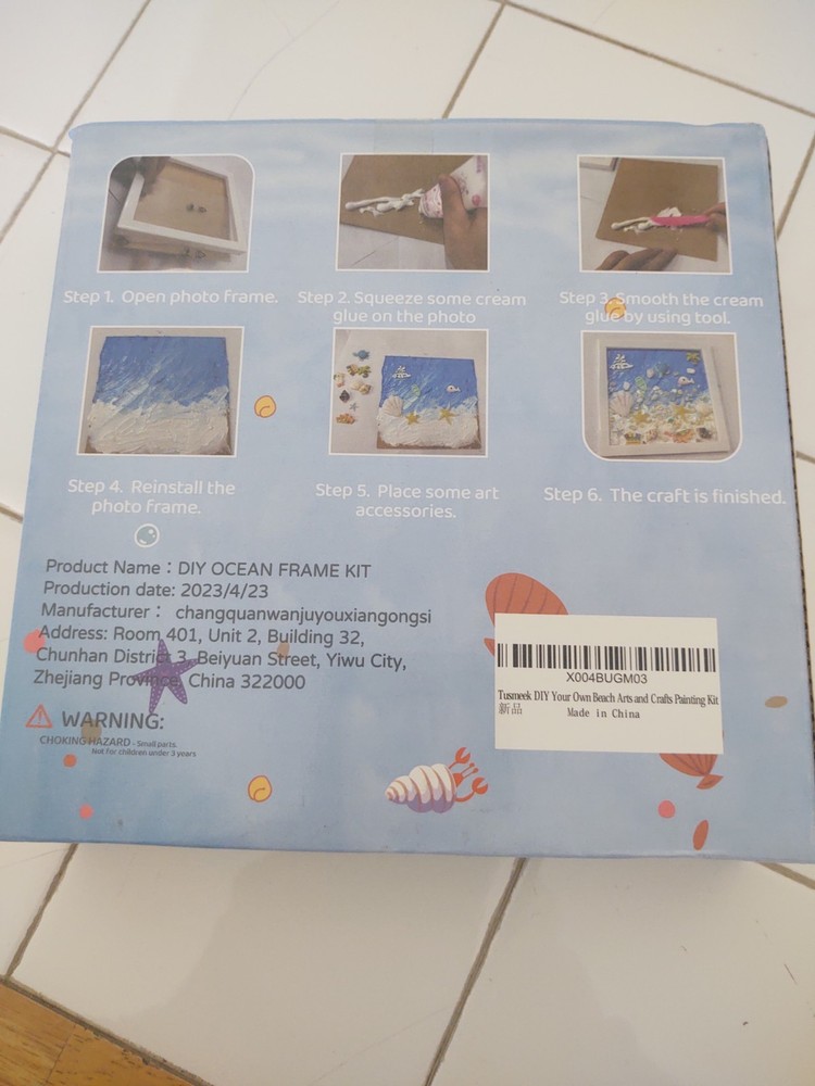 DIY Beach Ocean Frame Kit NIB Creative Artsy Crafts