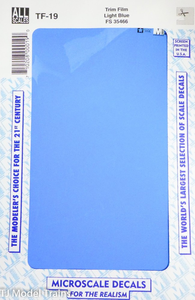 Microscale Decal #TF-19 Trim Film - Light Blue