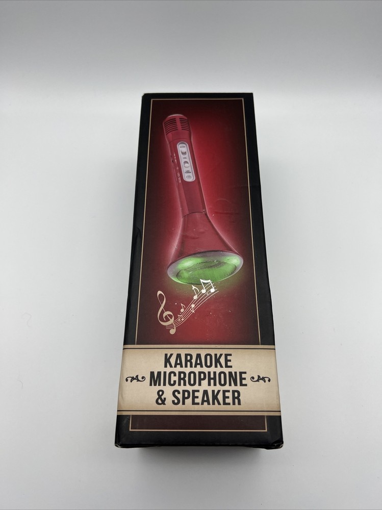 Karaoke Microphone and LED Bluetooth Speaker - Wireless Handheld All In One