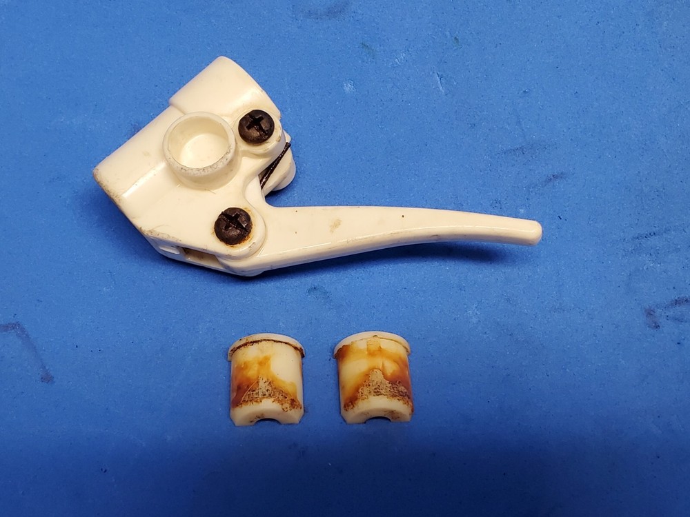 Mantis Tiller 7222E 7222M 7222 White Throttle Pull Trigger Assembly w/ Inserts