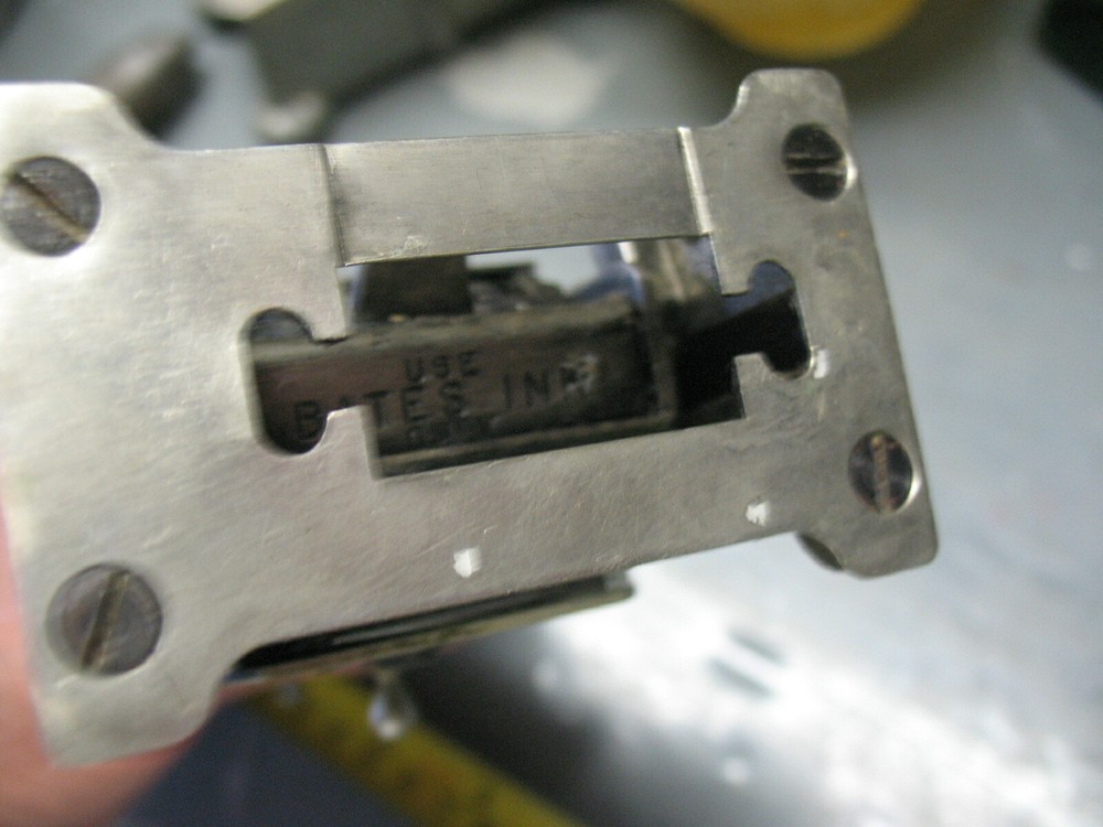 BATES NUMBERING MACHINE 6 WHEELS STYLE E CRINKLE FINISH