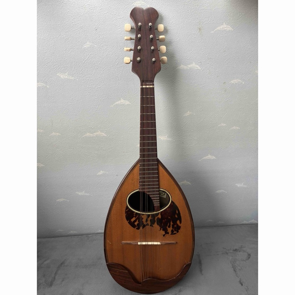 KUNISHIMA wood grain 8 string mandolin with case