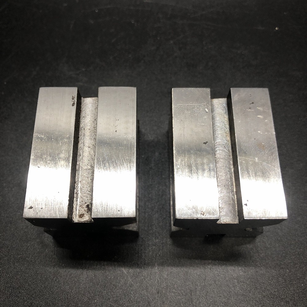 Vintage Precision V-Block & Clamp Set - Shop Made - Toolmakers Machinist Tools