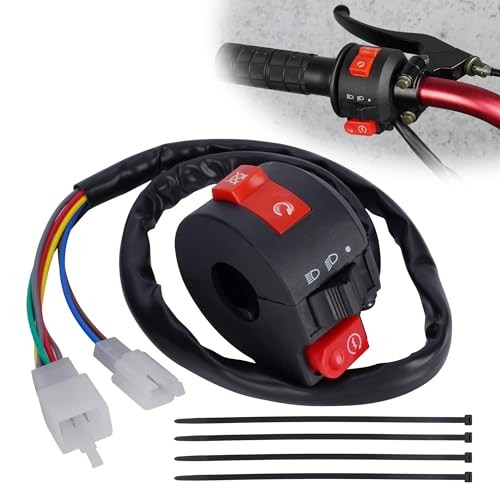 Left Kill Light Starter Switch 8 Wire 3-Function for Taotao SunL Peace Eagle