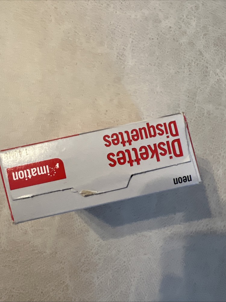 Imation Neon Diskettes MAC Formatted 2HD 1.40 mb NEW 10pack sealed