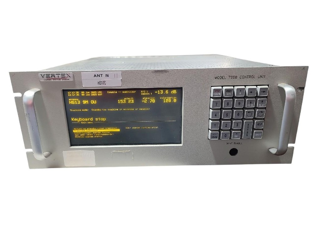 Vertex Model 7200 Antenna Control / Controller Unit P/N:800236-01J