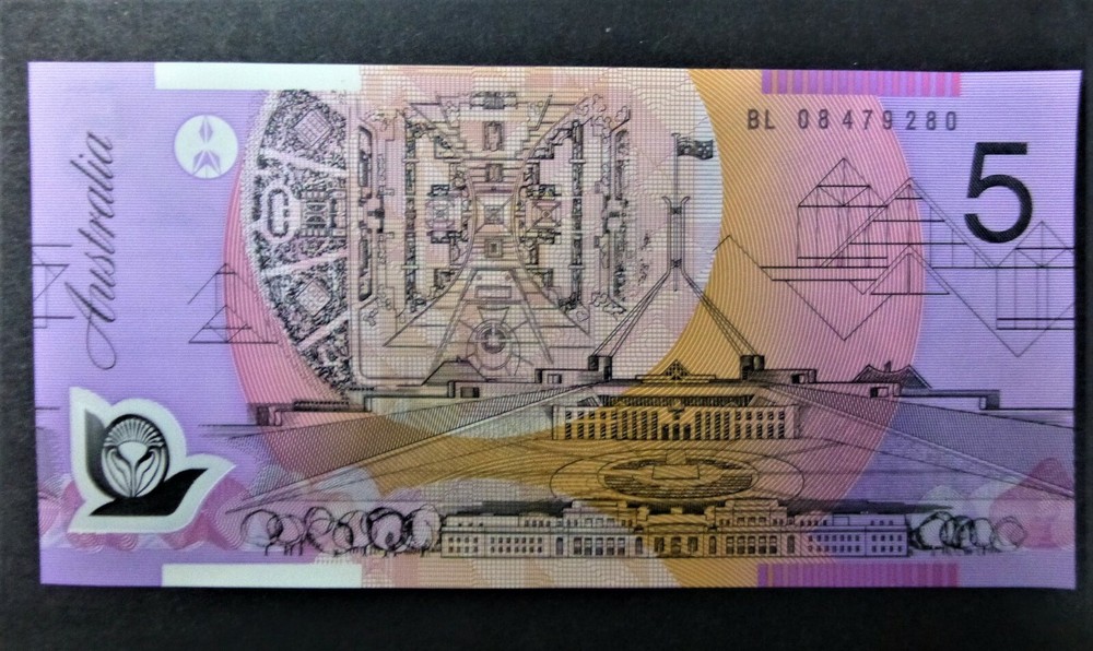 Australia Consecutive 2x5 Dollars 2008 Stevens/Henry BRILLIANTLY UNC Banknotes