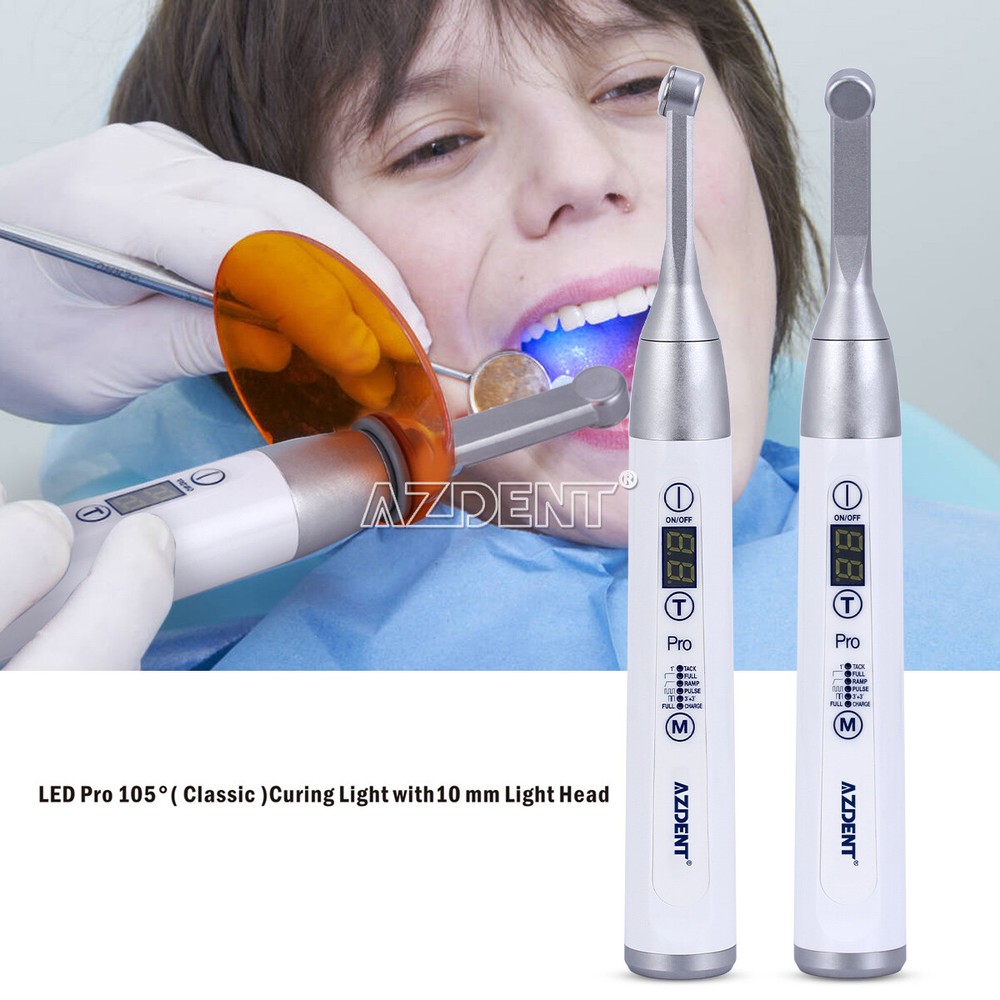 Dental Wireless Curing Light LED PRO105 Lamp 1 Second Curing High Power AZDENT