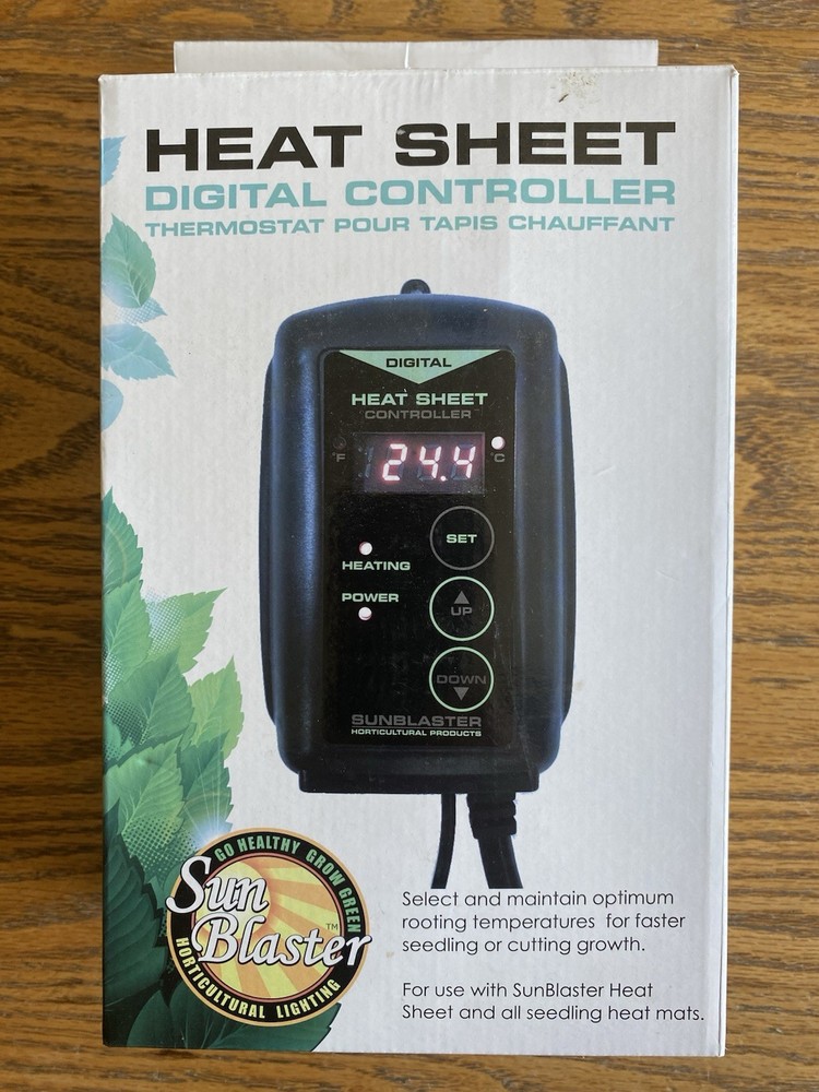 SunBlaster™ Heat Sheet Digital Temperature Controller for Seeds