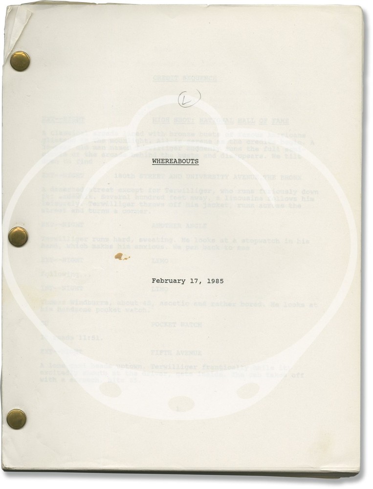 Peter Bogdanovich WHEREABOUTS Four original screenplays for an #153941