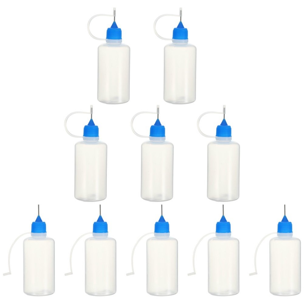 10 Pcs Craft Glue Containers Refillable Bottles Applicator Squeeze