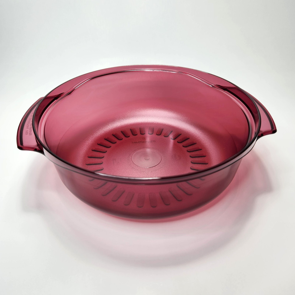 Vintage Tupperware TupperWave 5 Piece Cranberry Red Stack Cooker