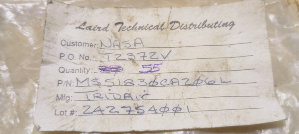 55 ct. Tridair MS51831CA206L Keyed 1/2"-20 Solid Wall Threaded Inserts